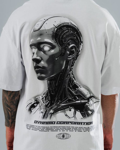 Camiseta Oversize Blanca Androide